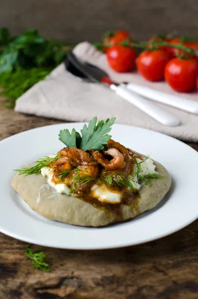 Meal in a pita — Stock Photo, Image