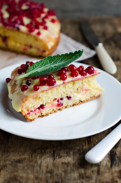 Brioche with currants — Stock Photo, Image