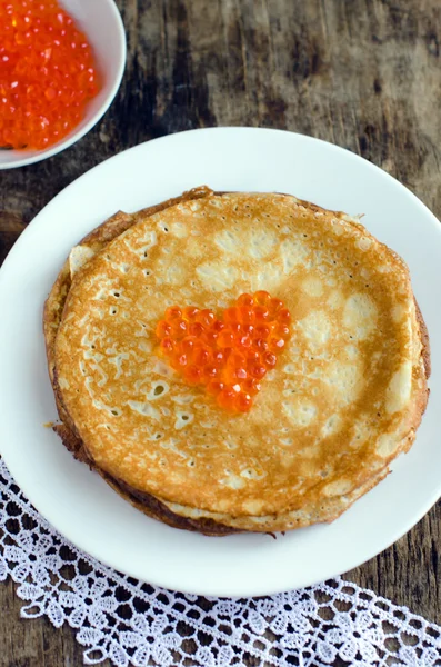 blins kırmızı havyar ile