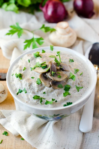 Mushroom soup-puree — Stock Photo, Image