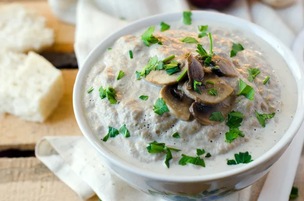 Sopa de champiñones-puré —  Fotos de Stock