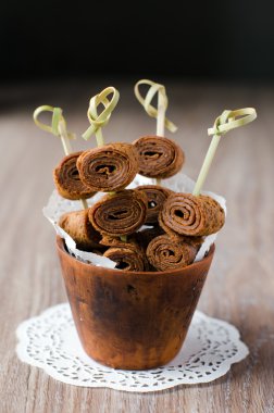 Çikolatalı hamur bir sopa