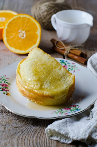 Sweet orange brioche — Stock Photo, Image