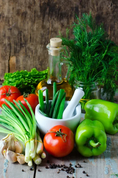 Zelenina a koření — Stock fotografie