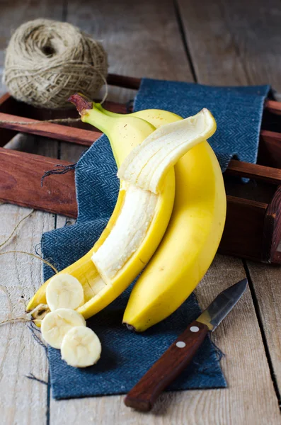 Skivad banan — Stockfoto