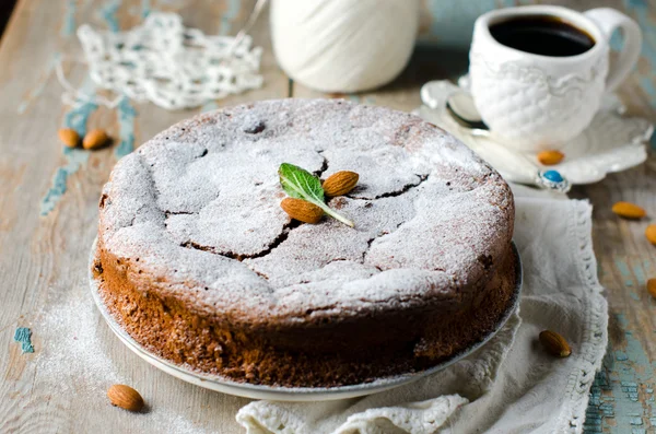 Torta al cioccolato senza farina — Foto Stock