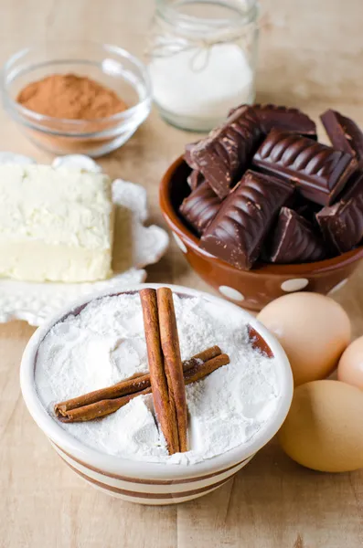 Ingrediënten voor het bakken — Stockfoto