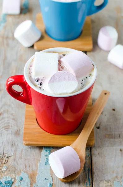 Marshmallow in the Cup with coffee — Stock Photo, Image