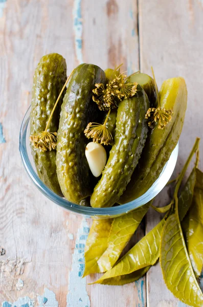 Pickled cucumbers — Stock Photo, Image