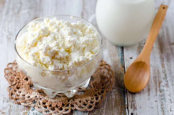 Queso de cabaña — Foto de Stock