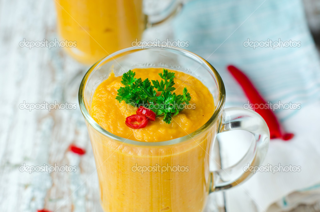Carrot soup - puree