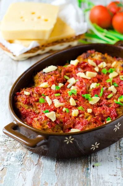 Albóndigas al horno con verduras —  Fotos de Stock