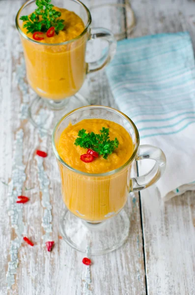 Sopa de cenoura — Fotografia de Stock