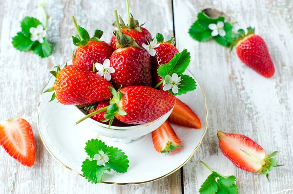 Strawberries in a cup — Stock Photo, Image