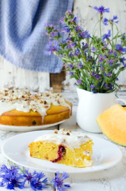 Kabak pasta krema ve fındık ile