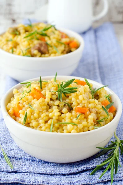 Cous cous con zucca — Foto Stock