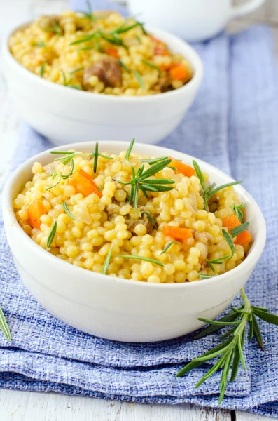 Cous cous con zucca — Foto Stock