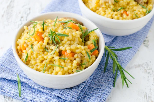 Cous cous with pumpkin — Stock Photo, Image