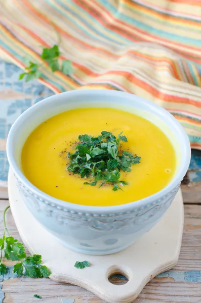 Pumpkin cream soup — Stock Photo, Image