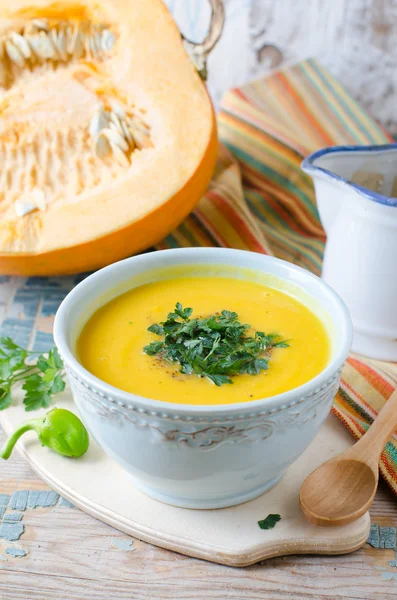 Крем суп з гарбуза — стокове фото