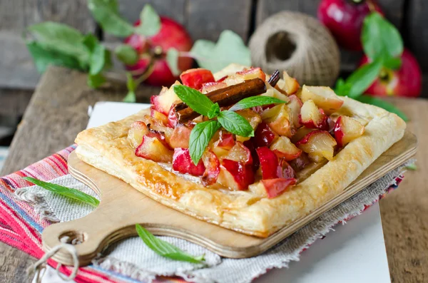 Crostata di mele con cannella — Foto Stock