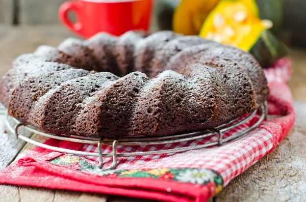 Torta di zucca al cioccolato — Foto Stock