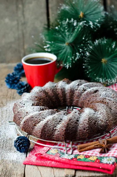 Gâteau de Noël chocolat — Photo