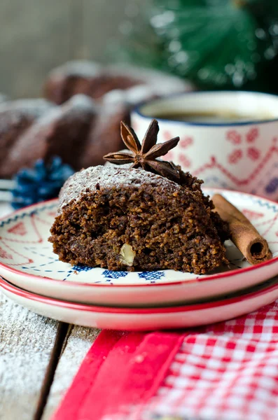 Noel kek çikolata — Stok fotoğraf