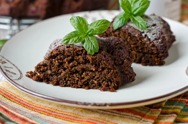 Pompoen chocoladetaart — Stockfoto