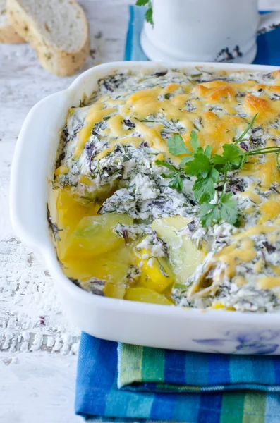 Baked Zucchini and Cheese — Stock Photo, Image