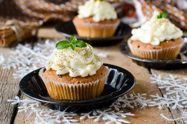 Christmas cupcakes — Stock Photo, Image