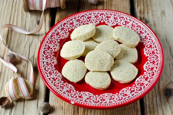 Walnut cookies on a plate — Stock Photo, Image