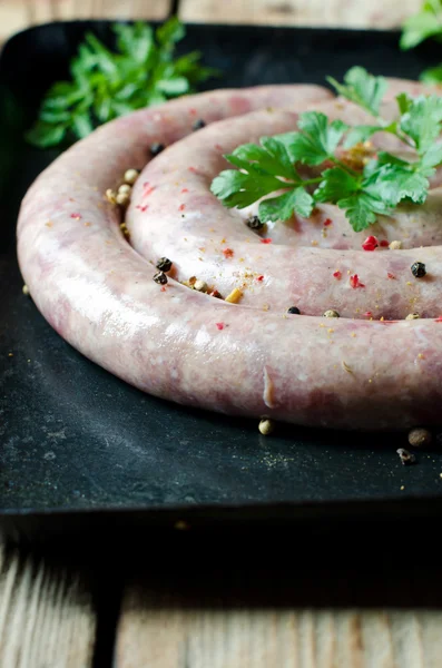 Homemade pork sausages — Stock Photo, Image