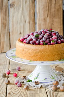 cranberries ile sünger kek