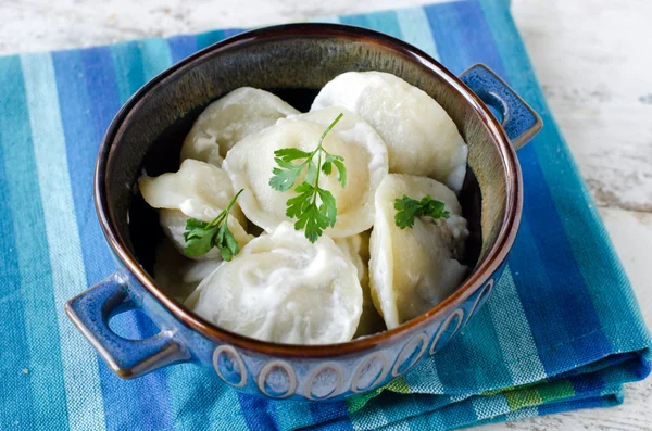 Dumplings met vlees — Stockfoto