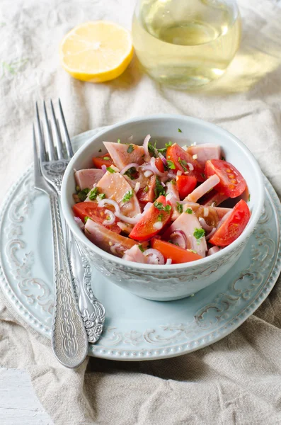 Ensalada con jamón y tomate — Foto de Stock