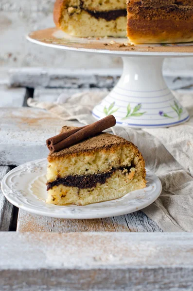 Cake met kaneel — Stockfoto