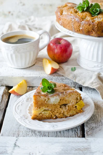 Torta di mele con cannella — Foto Stock