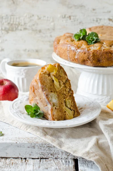 Torta di mele con cannella — Foto Stock