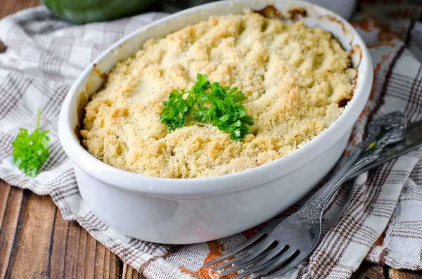 Crumble with vegetables — Stock Photo, Image