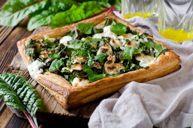 ıspanak, pazı ve peynirli tart
