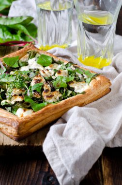 ıspanak, pazı ve peynirli tart