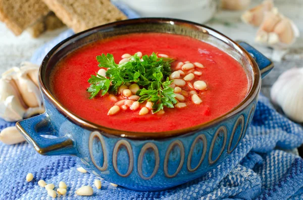 Vegetable cream soup — Stock Photo, Image