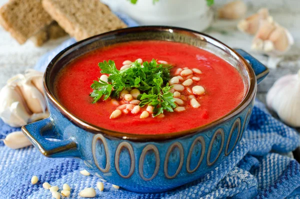 Vegetable cream soup — Stock Photo, Image