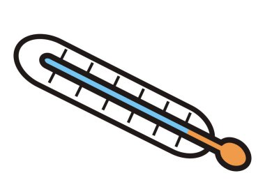 Termometrenin karalama vektörü, izole nesne