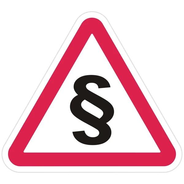 交通規制 白の背景に段落と警告三角形 Eps 10ベクトルファイル — ストックベクタ