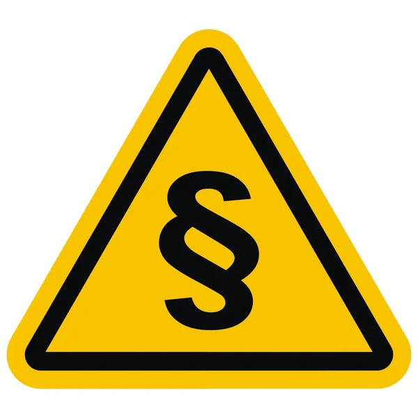 Paragraphe Signe Danger Comme Illustration Vectorielle — Image vectorielle