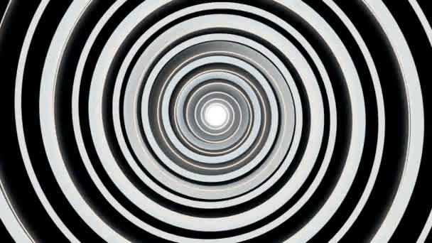 Spirale hypnotique noire et blanche 
