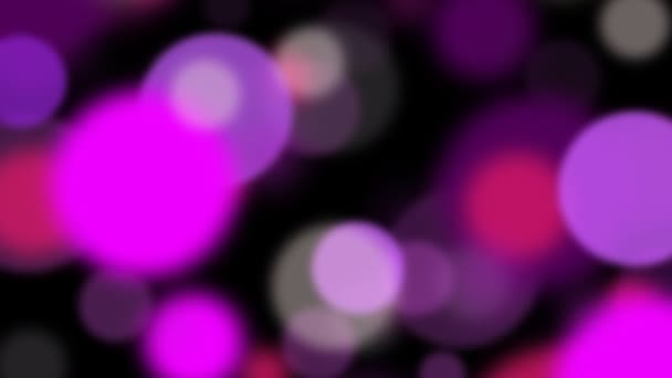 Particules violettes et blanches floues .