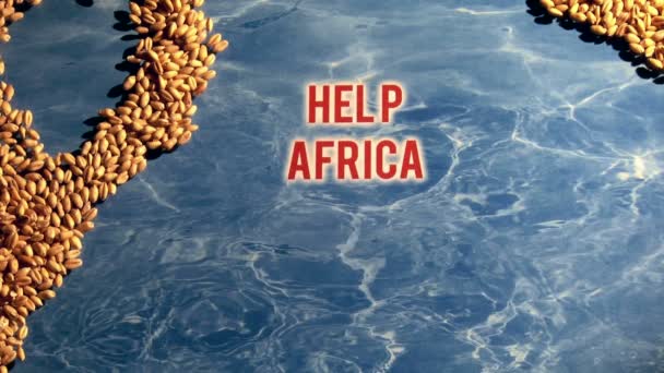 Afrika yardım — Stok video